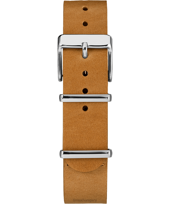 hevederek | B8NR420 Timex Cser 18 mm-es bőr átcsúsztatható kétrétegű szíj egynemű