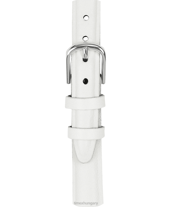 hevederek | B8NR434 Timex fehér 12 mm-es bőr szíj egynemű