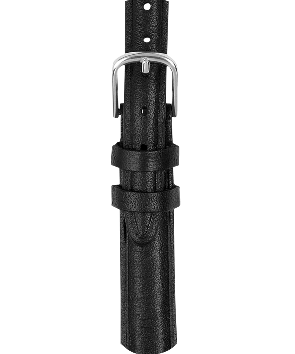 hevederek | B8NR484 Timex fekete 12 mm-es bőr szíj egynemű