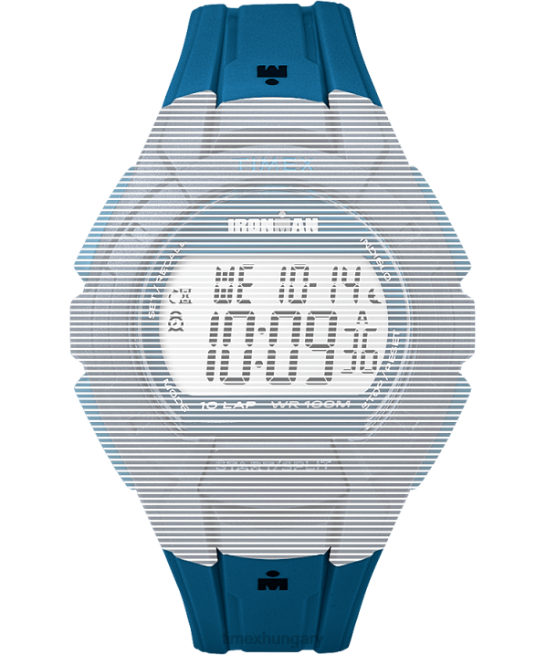 hevederek | B8NR563 Timex kék csere 18mm-es gyantaszíj az ironman essential 10 teljes méretűhez egynemű