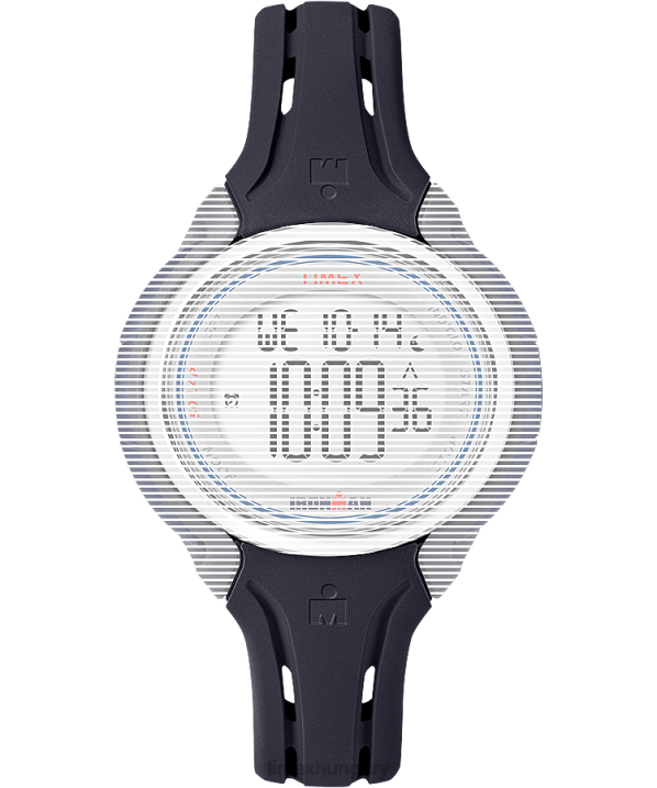 hevederek | B8NR576 Timex kék csere 13 mm-es szilikon szíj az Ironman sleek 50-es középmérethez egynemű