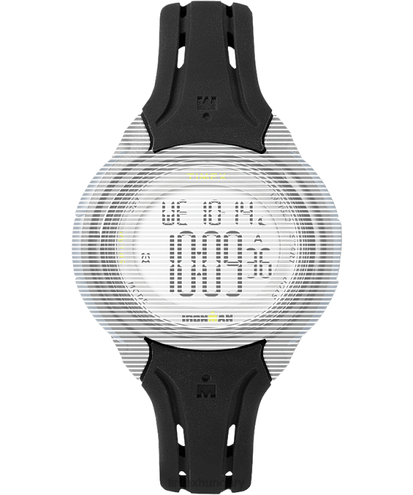 hevederek | B8NR582 Timex fekete csere 15mm-es szilikon szíj az Ironman sleek 50-es középmérethez egynemű