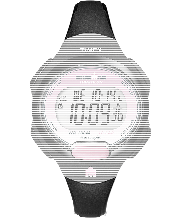 hevederek | B8NR615 Timex fekete csere 12 mm-es műgyanta szíj az ironman essential 10 közepes mérethez egynemű