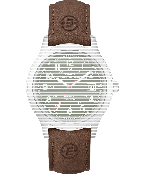 hevederek | B8NR630 Timex barna csereszíj expedíciós fémmezőhöz egynemű