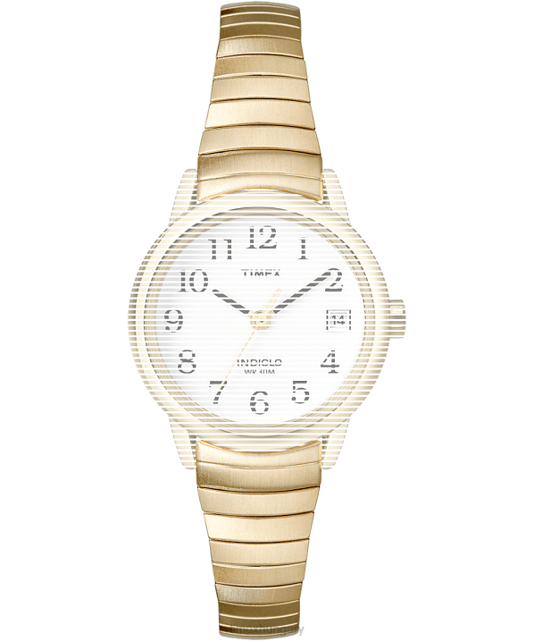 hevederek | B8NR632 Timex Arany tónus csereszíj a könnyű leolvasás érdekében egynemű