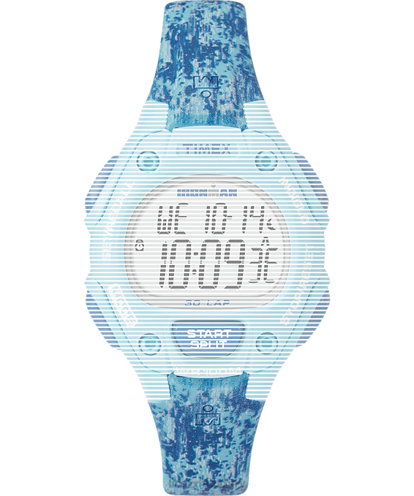 hevederek | B8NR634 Timex kék csere 14 mm-es műgyanta szíj az ironman classic 30 közepes méretűhez egynemű