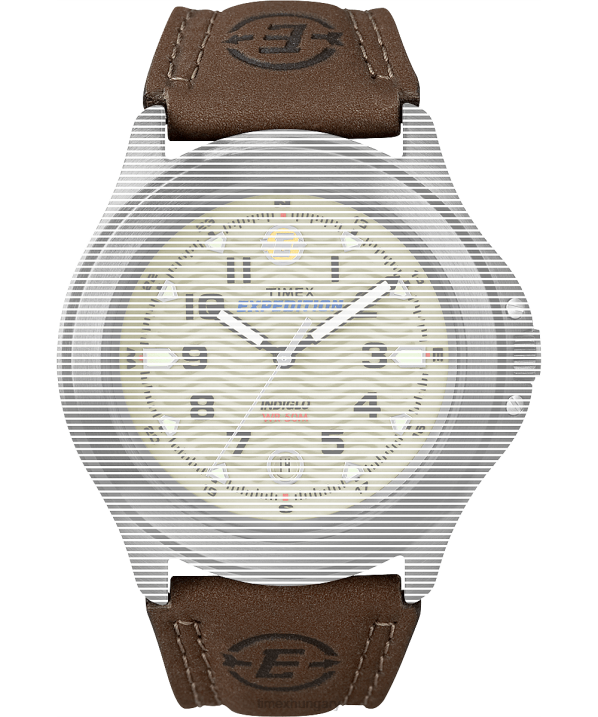 hevederek | B8NR642 Timex barna csereszíj expedíciós fémmezőhöz egynemű