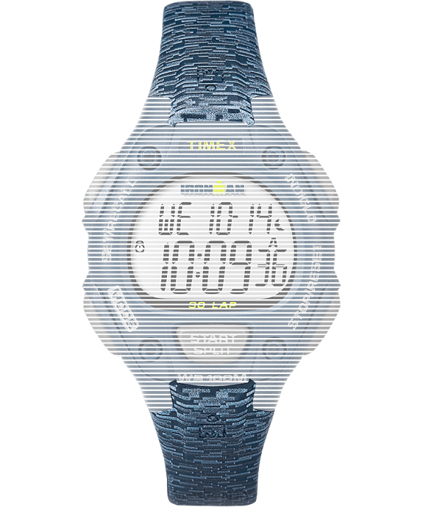 hevederek | B8NR649 Timex kék csere 14 mm-es műgyanta szíj az ironman classic 30 közepes méretűhez egynemű