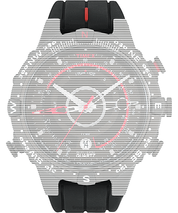 hevederek | B8NR652 Timex fekete csereszíj intelligens kvarc flyback kronográfhoz egynemű