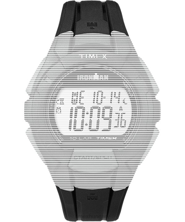 hevederek | B8NR667 Timex fekete csere 18mm-es gyantaszíj az ironman essential 10 teljes méretűhez egynemű