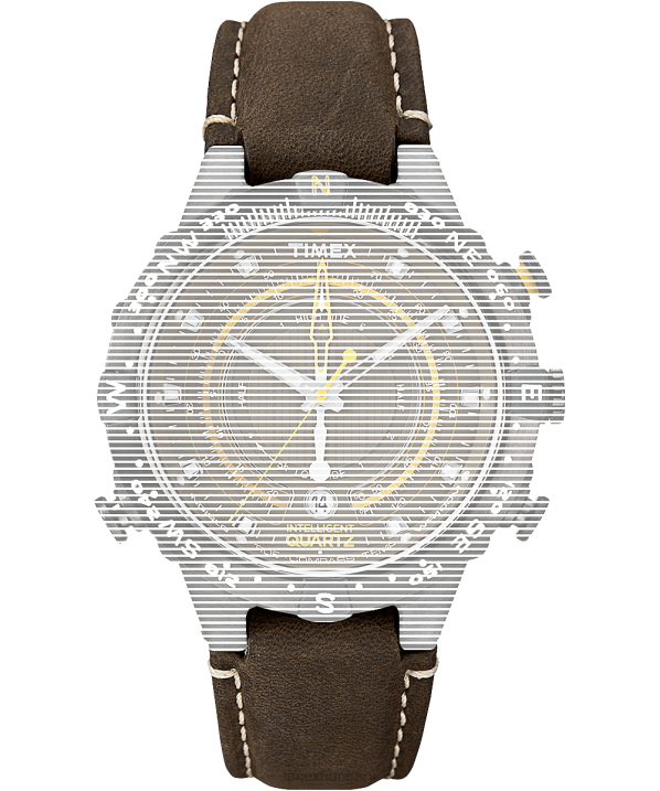 hevederek | B8NR703 Timex barna csereszíj intelligens kvarc dagály hőmérsékleti iránytűhöz egynemű