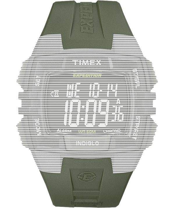 hevederek | B8NR714 Timex zöld csereszíj expedíció krono/riasztó/időzítőhöz egynemű