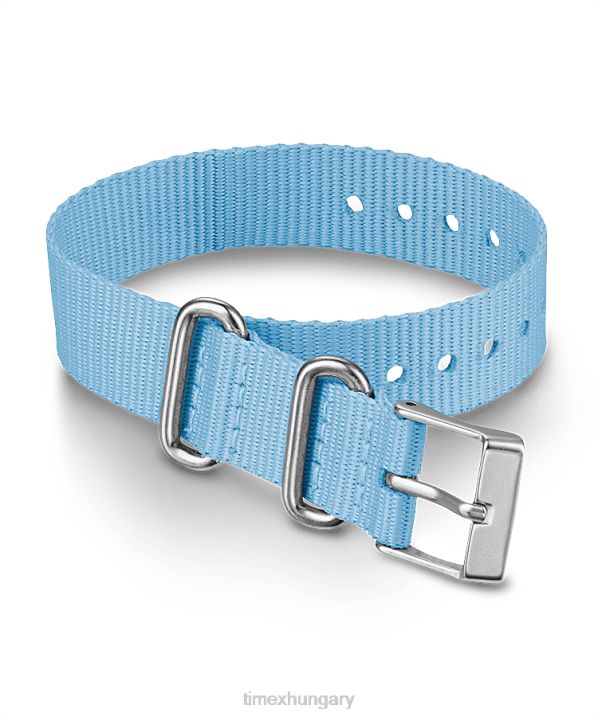 hevederek | B8NR507 Timex kék 16 mm-es szövet átcsúsztatható egyrétegű heveder egynemű