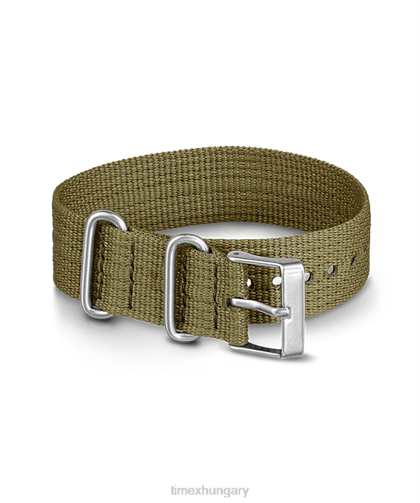hevederek | B8NR510 Timex zöld 20 mm-es szövet átcsúsztatható egyrétegű heveder egynemű