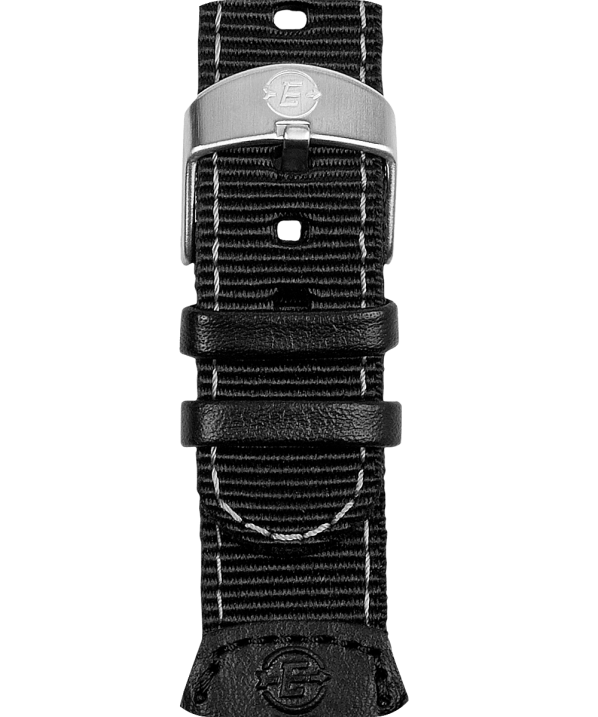 hevederek | B8NR514 Timex fekete 16 mm-es szövet bőrszíjjal egynemű