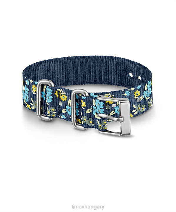 hevederek | B8NR527 Timex kék 16 mm-es szövet átcsúsztatható egyrétegű heveder egynemű