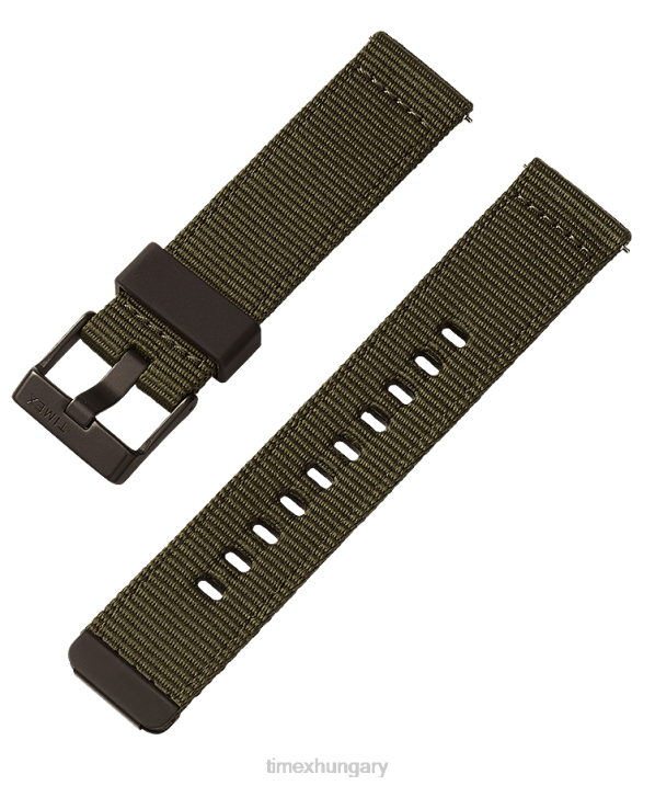 hevederek | B8NR541 Timex zöld 22 mm-es gyorskioldó szövetszíj egynemű