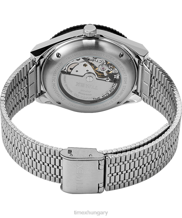 órák | B8NR44 Timex rozsdamentes acél/fekete m79 automata 40mm-es rozsdamentes acél karkötős óra férfiak
