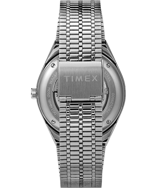 órák | B8NR48 Timex rozsdamentes acél/fekete/kék m79 automata 40mm-es rozsdamentes acél karkötős óra férfiak