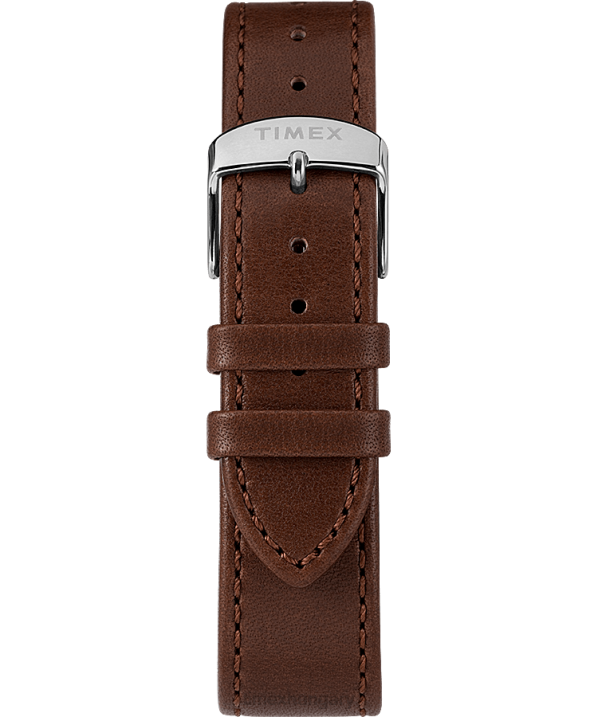 órák | B8NR56 Timex barna/ezüst tónusú marlin automata 40mm-es bőr szíjas óra férfiak