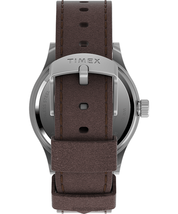 órák | B8NR188 Timex rozsdamentes acél/barna/krémszín expedition north sierra 40mm-es bőr szíjas karóra férfiak