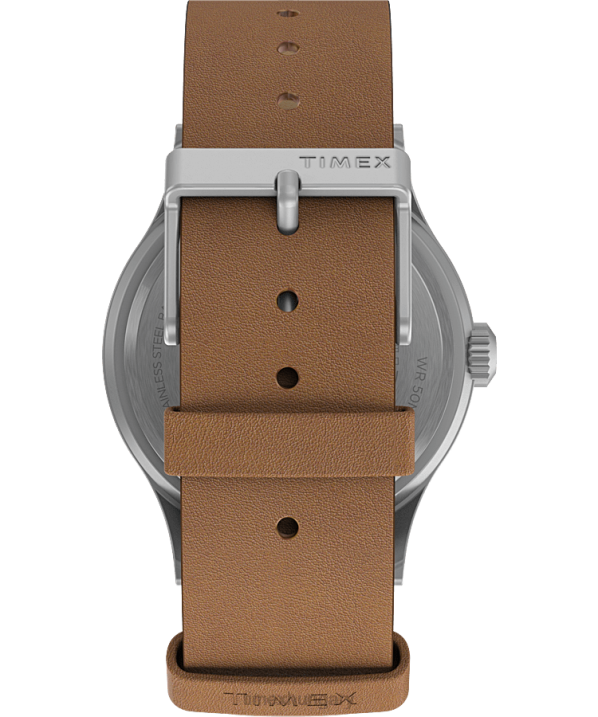 órák | B8NR194 Timex rozsdamentes acél/barna/krém expedition north sierra 40mm-es bőr szíjas karóra férfiak