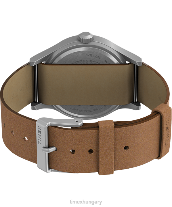 órák | B8NR194 Timex rozsdamentes acél/barna/krém expedition north sierra 40mm-es bőr szíjas karóra férfiak