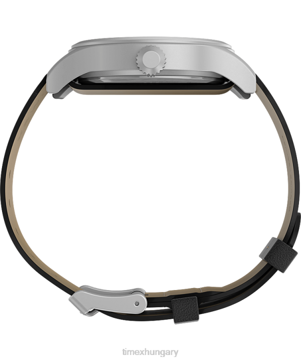 órák | B8NR224 Timex rozsdamentes acél/fekete expedition north sierra 40mm-es bőr szíjas karóra férfiak