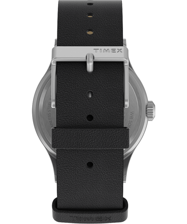 órák | B8NR224 Timex rozsdamentes acél/fekete expedition north sierra 40mm-es bőr szíjas karóra férfiak