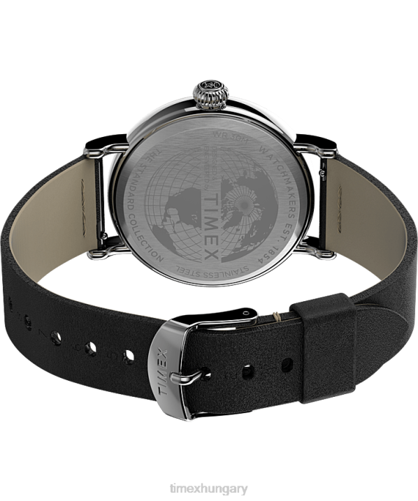 órák | B8NR232 Timex ezüst tónusú/fekete/fehér standard x földimogyoró, snoopy Valentin-nappal férfiak