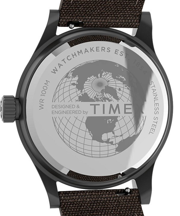 órák | B8NR239 Timex rozsdamentes acél/barna expedition north sierra 40 mm-es szövetszíjas karóra férfiak