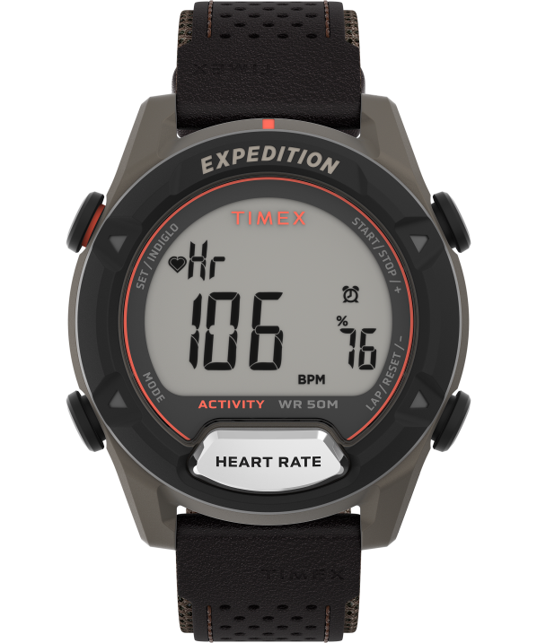 órák | B8NR241 Timex barna/piros expedition trailblazer+ 43mm vegyes anyagú szíjas óra férfiak