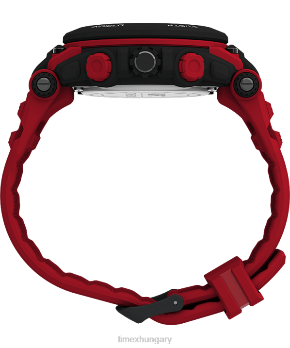 órák | B8NR246 Timex fekete piros ufc ütközés 50 mm-es műgyanta szíjas óra férfiak