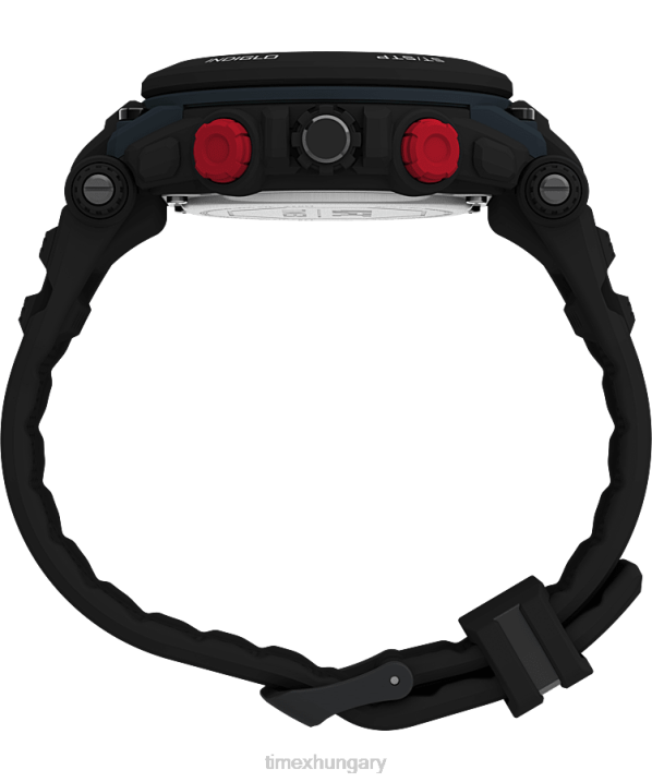 órák | B8NR252 Timex fekete ufc ütközés 50 mm-es műgyanta szíjas óra férfiak