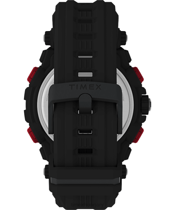 órák | B8NR252 Timex fekete ufc ütközés 50 mm-es műgyanta szíjas óra férfiak