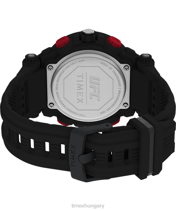 órák | B8NR252 Timex fekete ufc ütközés 50 mm-es műgyanta szíjas óra férfiak