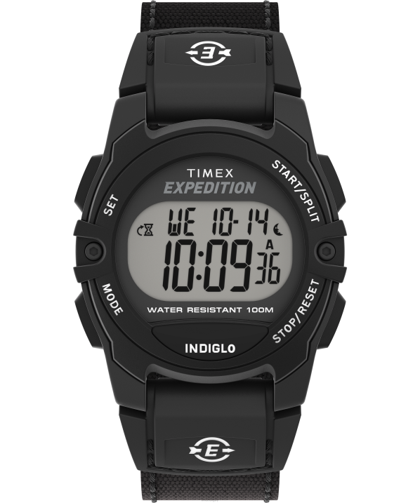 órák | B8NR257 Timex fekete expedition macska közepes méretű, 34 mm-es szövetszíjas karóra férfiak