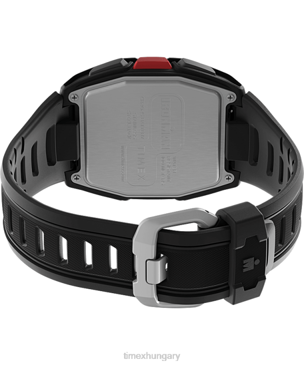 órák | B8NR265 Timex fekete piros ironman t300 szilikon szíjas karóra férfiak