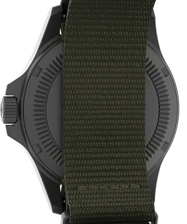 órák | B8NR20 Timex gunmetal/zöld expedition north field post napelemes 41 mm-es újrahasznosított szövet szíjas karóra férfiak