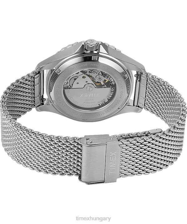 órák | B8NR28 Timex rozsdamentes acél/kék navi xl automata 41mm-es rozsdamentes acél hálós karóra férfiak