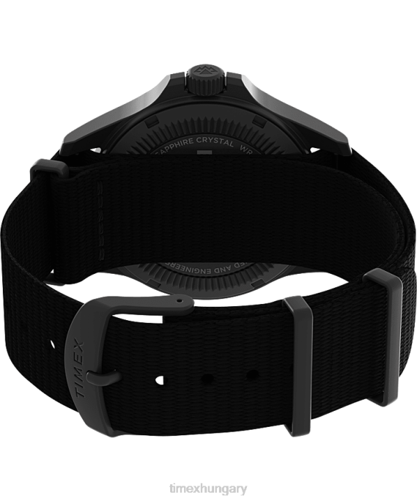 órák | B8NR31 Timex gunmetal/fekete expedition north field post napelemes 41 mm-es újrahasznosított szövet szíjas karóra férfiak