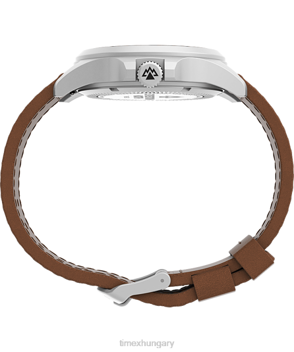 órák | B8NR8 Timex rozsdamentes acél/barna/kék expedition north field post napelemes 41 mm-es környezetbarát bőr szíjas karóra férfiak