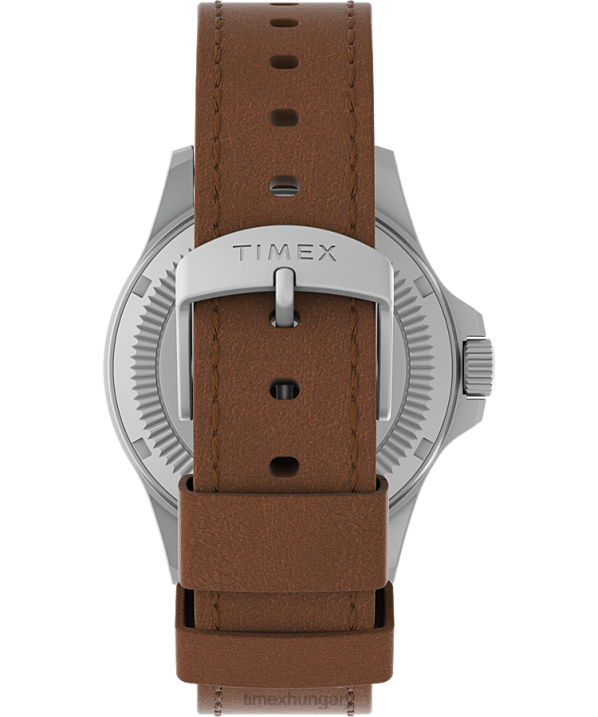 órák | B8NR8 Timex rozsdamentes acél/barna/kék expedition north field post napelemes 41 mm-es környezetbarát bőr szíjas karóra férfiak