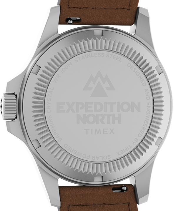 órák | B8NR8 Timex rozsdamentes acél/barna/kék expedition north field post napelemes 41 mm-es környezetbarát bőr szíjas karóra férfiak