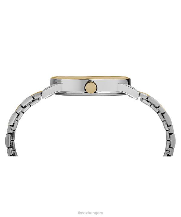 órák | B8NR146 Timex króm/kéttónusú/kék könnyen leolvasható dátum 38 mm-es bővítőszalagos karóra férfiak