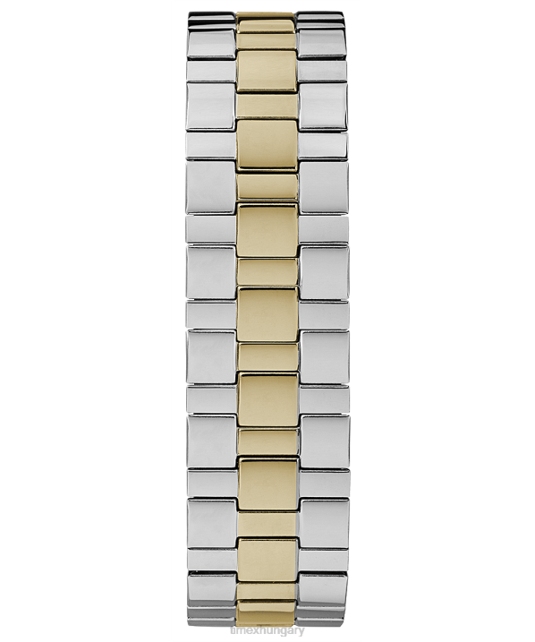 órák | B8NR146 Timex króm/kéttónusú/kék könnyen leolvasható dátum 38 mm-es bővítőszalagos karóra férfiak