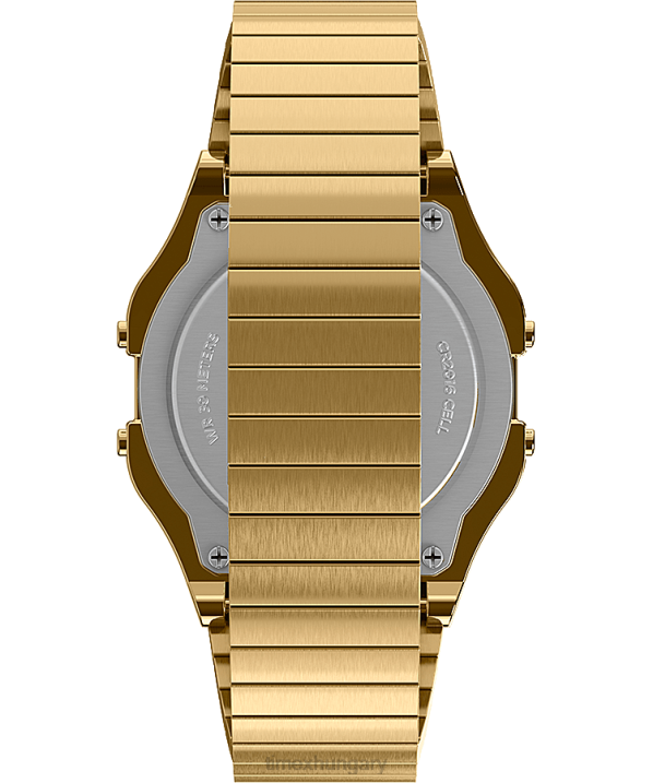 órák | B8NR167 Timex Arany tónus t80 34mm-es rozsdamentes acél tágulási szalagos karóra férfiak