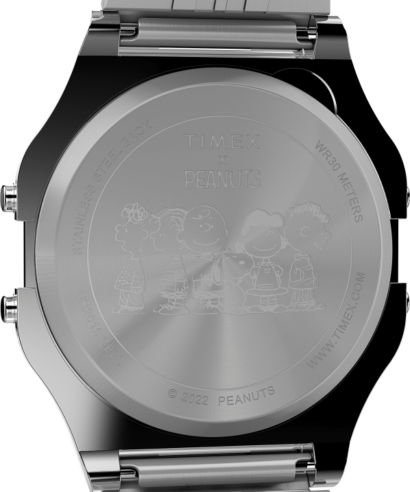 órák | B8NR168 Timex rozsdamentes acél t80 x peanuts dream színes 34 mm-es rozsdamentes acél karkötő karóra férfiak