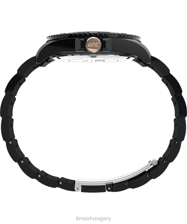 órák | B8NR170 Timex fekete ufc debütáló 42mm-es rozsdamentes acél karkötős óra férfiak