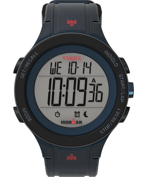 órák | B8NR273 Timex kék ironman t200 42mm szilikon szíjas óra férfiak